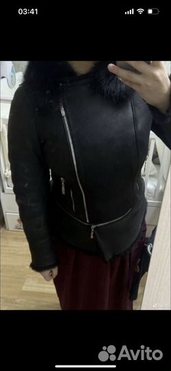 Дубленка женская зимняя 42 44