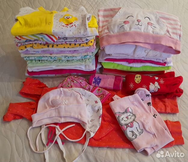 Вещи пакетом на девочку р.0-74