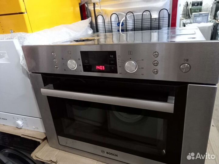 Bosch духовой шкаф с свч, гарантия