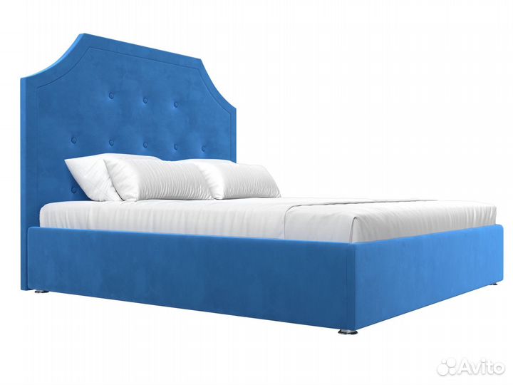 Интерьерная кровать Кантри 160 Голубой. Москва