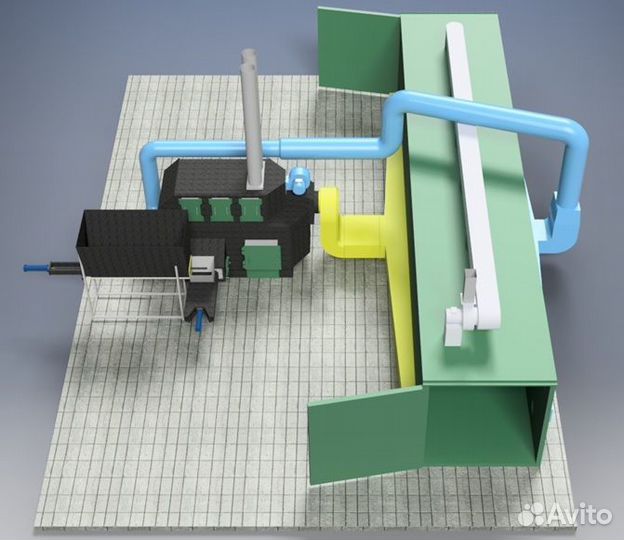Теплогенератор твердотопливный 400 кВт