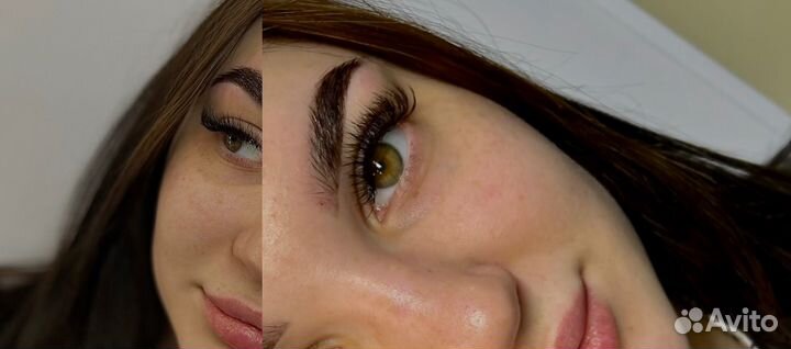 Наращивание ресниц Оформление бровей