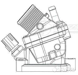 Термостат для автомобилей Volvo XC90 (02) 2.4D/2.5