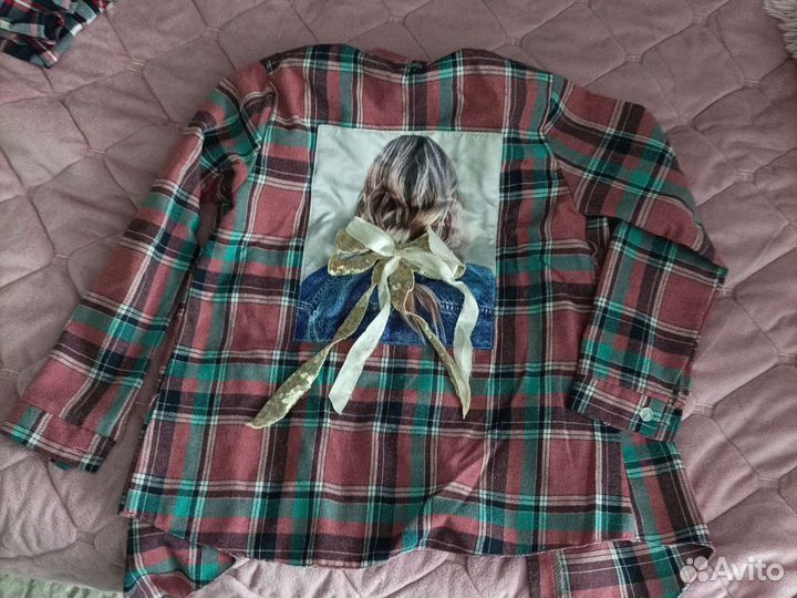 Рубашка для девочки р 140