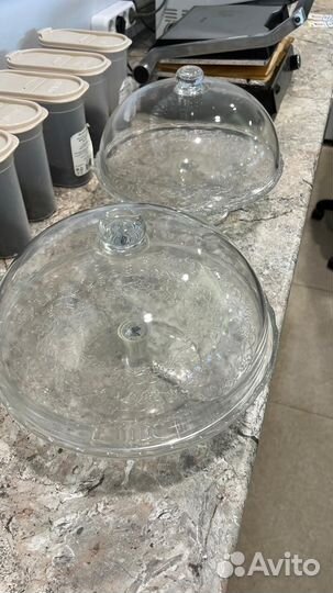 Тортница на ножке с крышкой 4шт