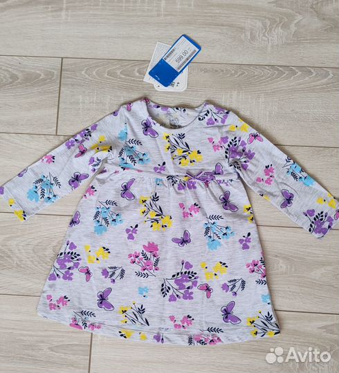 Вещи пакетом для девочки новые 74,80,86