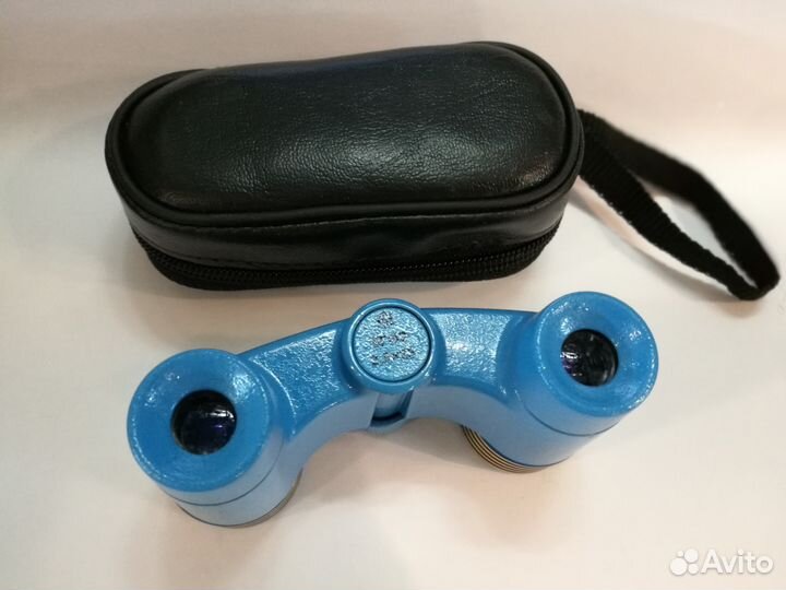 Бинокль театральный бгф2 2.5Х25 голубой,россия