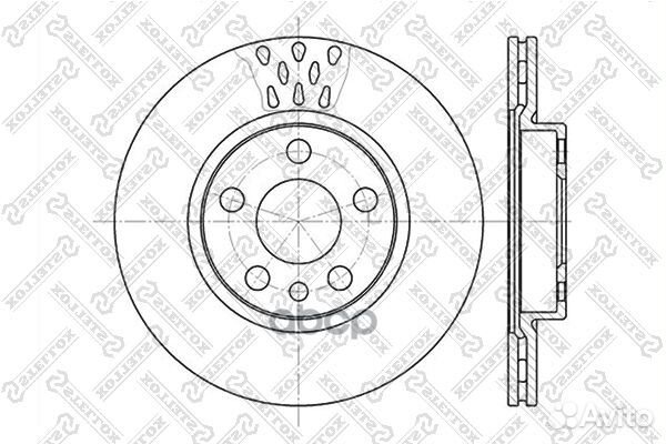 6020-1923V-SX диск тормозной передний Fiat Bra