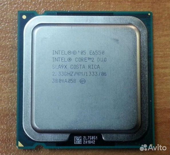 Процессор Intel Core2 Duo E6550 E7500 E5500