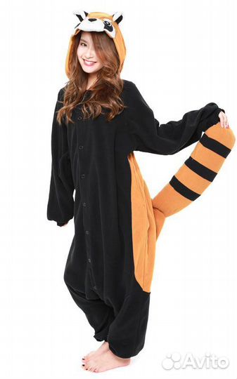 Пижама Кигуруми Красная панда Енот Premium