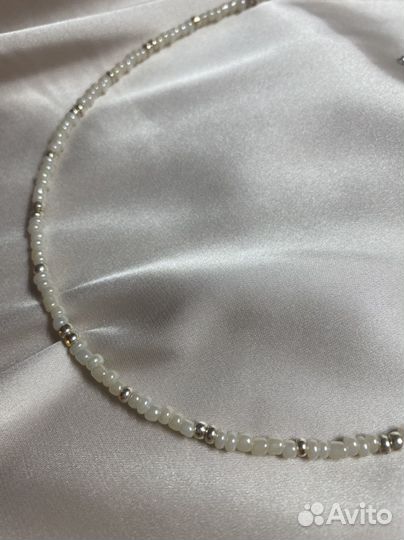 Чокер из бисера на шею