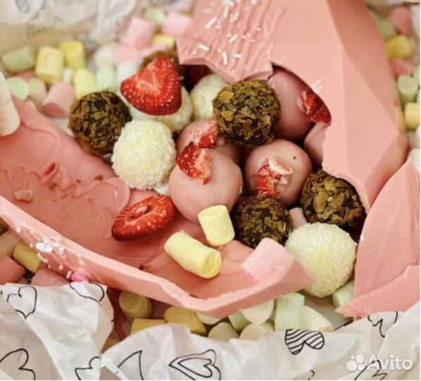 Подарок-сюрприз, шоколадная пиньята, трюфели