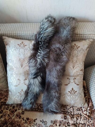 Меховой воротник норка и песец