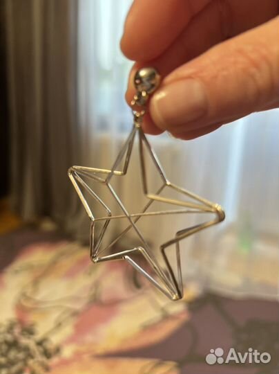 Серьги ювелирная сталь