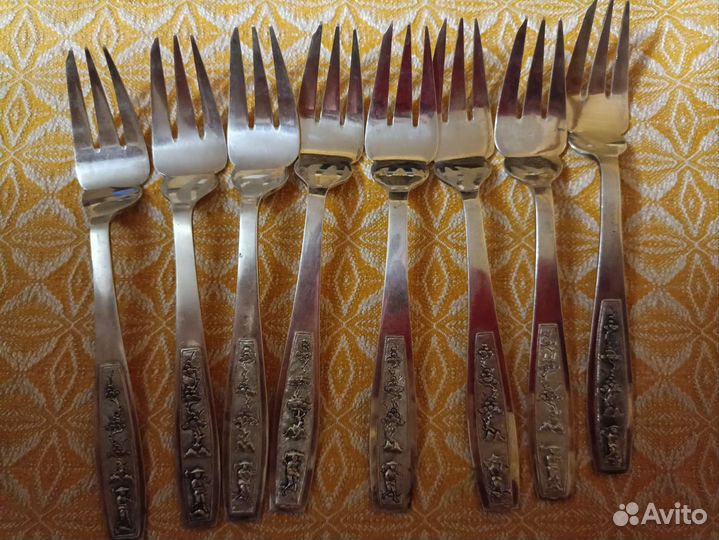 Набор вилок серебро