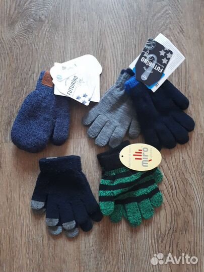 Шапки варежки перчатки детские
