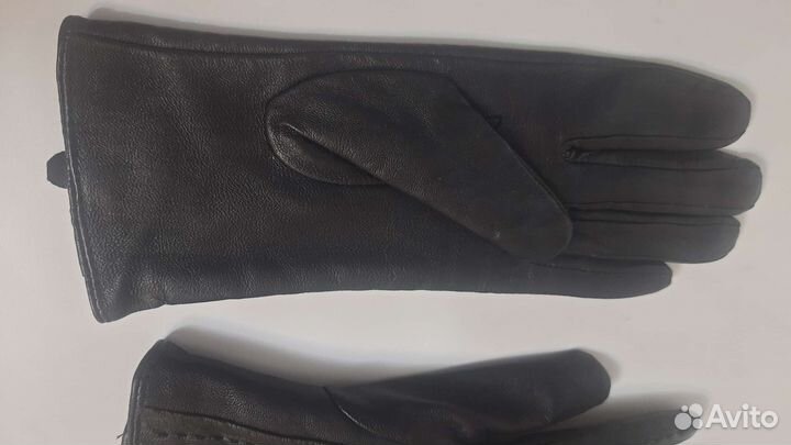 Перчатки женские кожаные новые 7.5