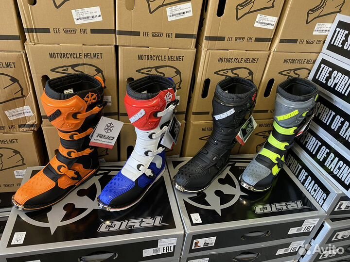 Мотоботы эндуро RYO Racing (оранжевые)