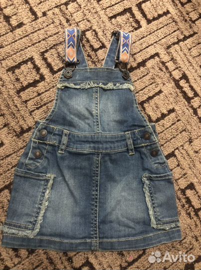 Джинсовый сарафан benetton