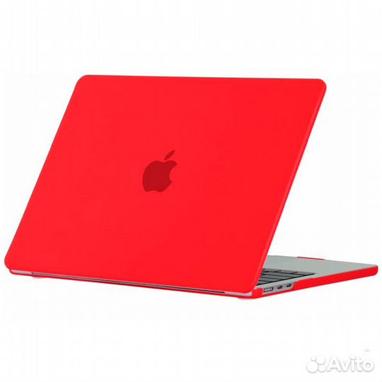 Чехол матовый для MacBook Air (2022) красный