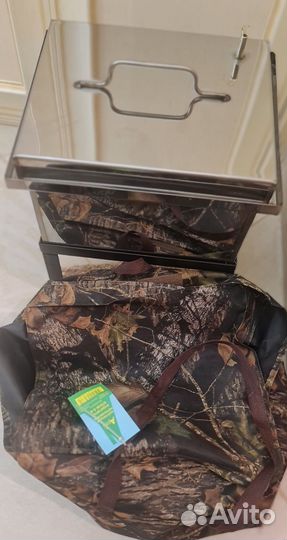 Новая коптильня Индигирка с ножками и чехлом