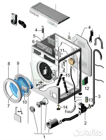 Запчасти для стиральных машин разных марок