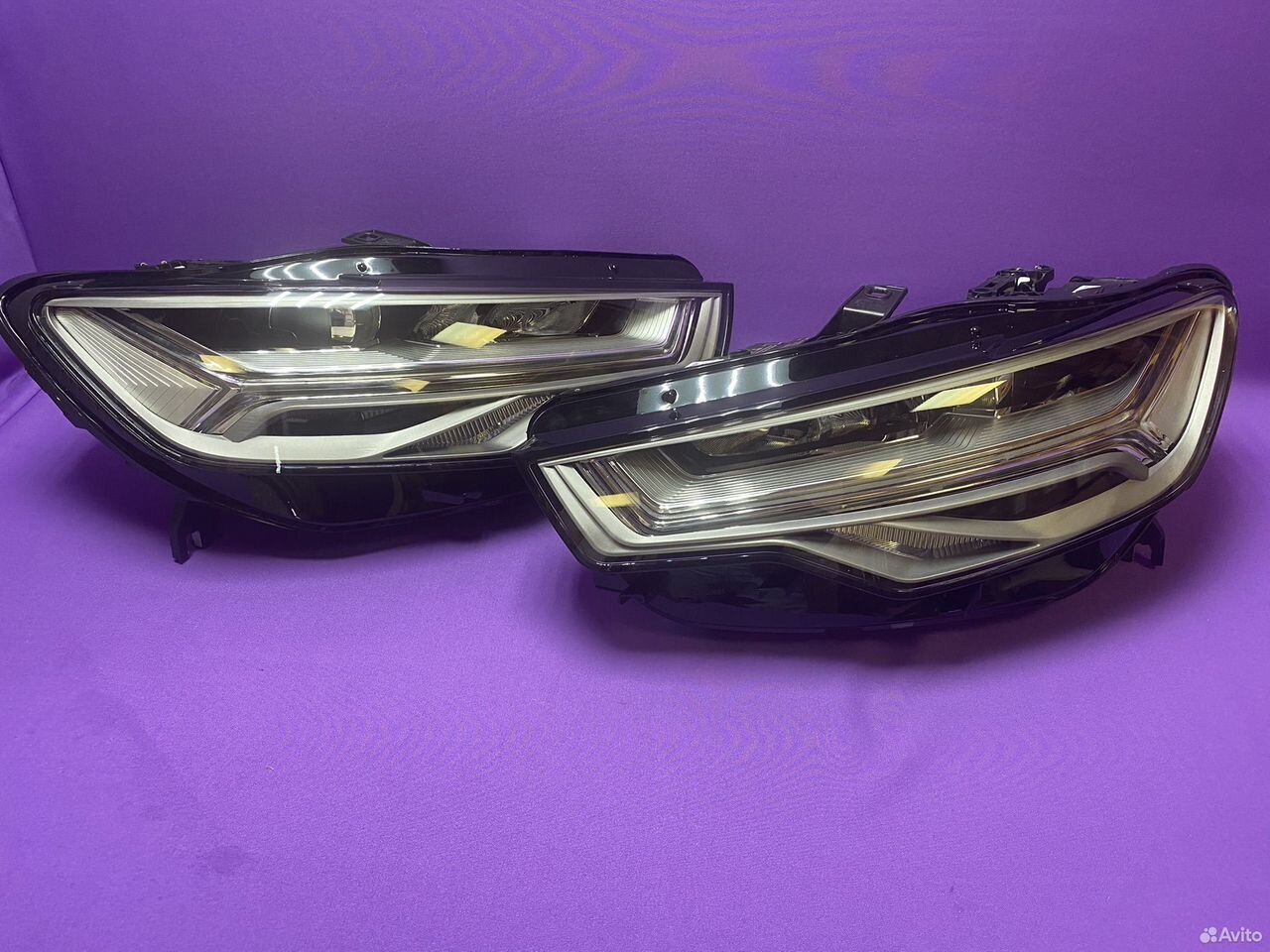 Передние LED фары на audi a6 c7 / ауди а6 с7