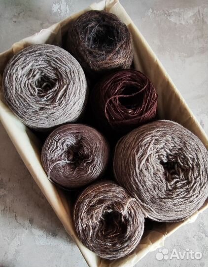 Пряжа фантазийная итальянская стоковая набор пряжи