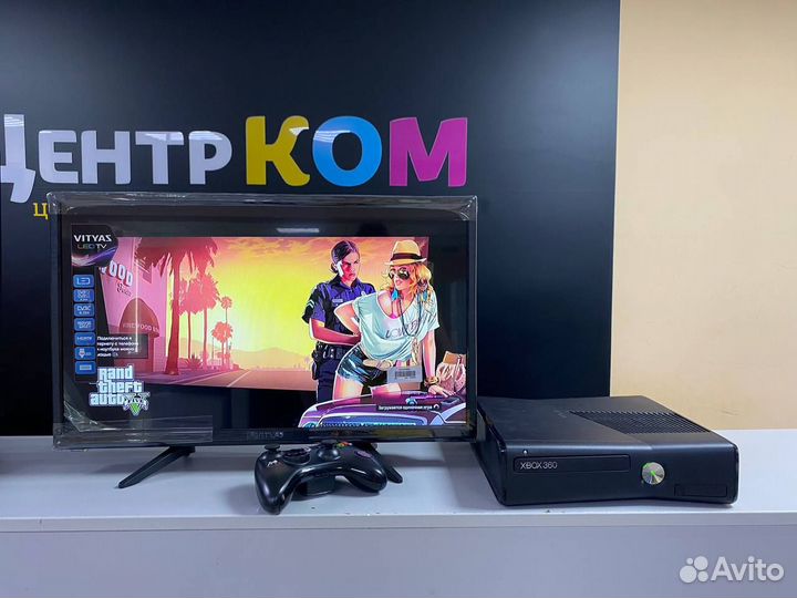 Прошитая FreeBoot xbox360 Slim 250GB + много игры