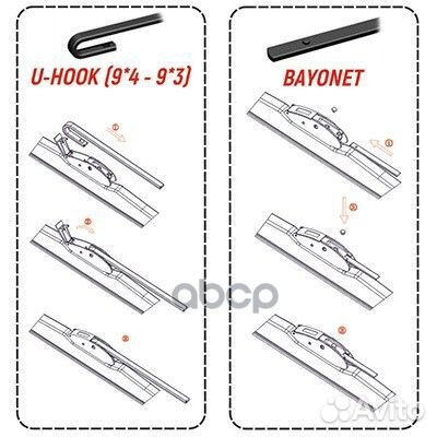 Щетка стеклоочистителя каркасная Skyway 20