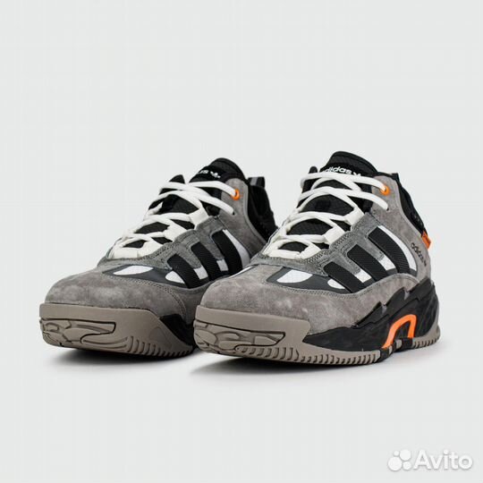 Adidas Niteball Grey / Black Orange with Fur