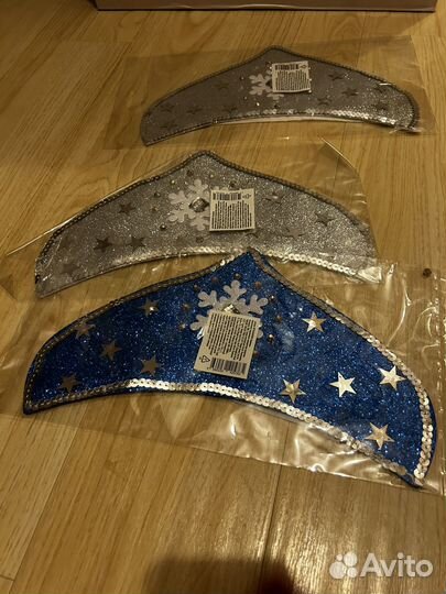 Кокошник снегурочки детский маска снежинки