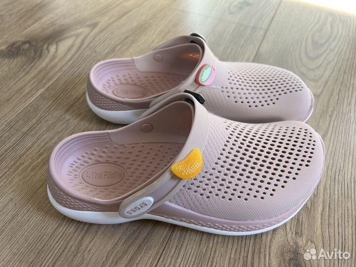 Crocs новые сабо Literide 360 Argile Rose 37