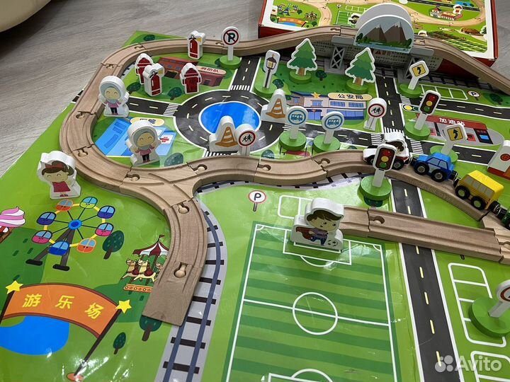 Деревянная детская железная дорога