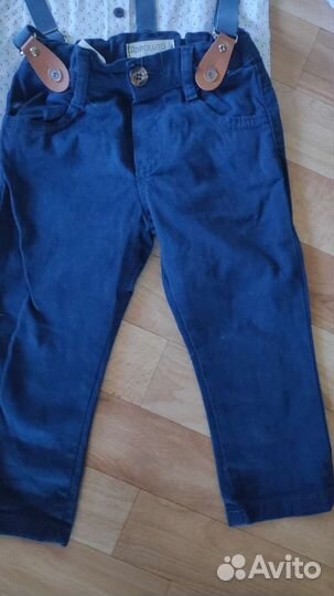 Рубашка и джинсы на мальчика