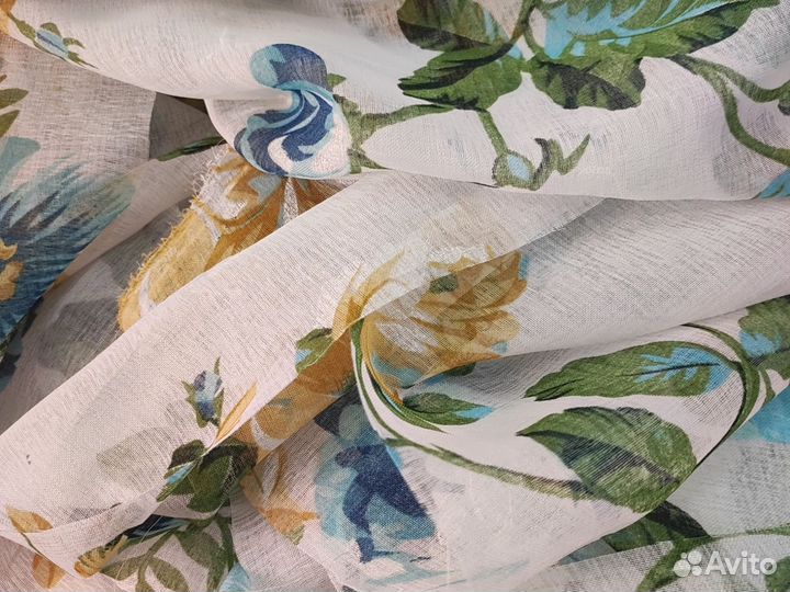 Отрез ткани,тюль и шторы