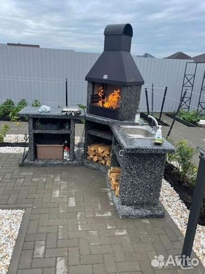 Модульная печь барбекю