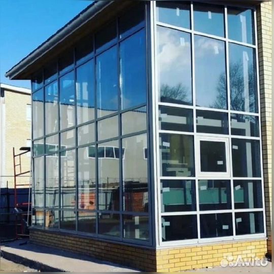 Окна, двери, витражи из алюминия на заказ