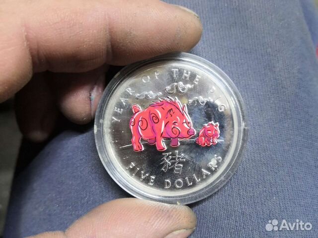 Серебряная монета. 31.1г