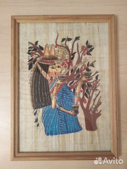 Картина на папирусе из Египта