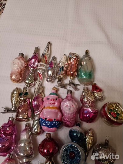 Елочные игрушки СССР одним лотом