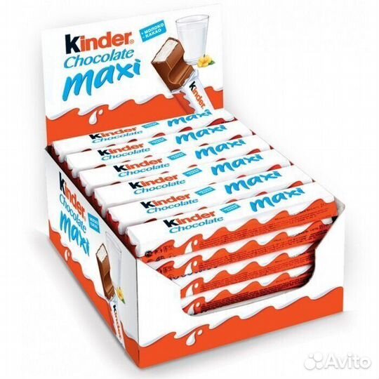 Шоколад Киндер Чокоlate Максi с молочной начинкой