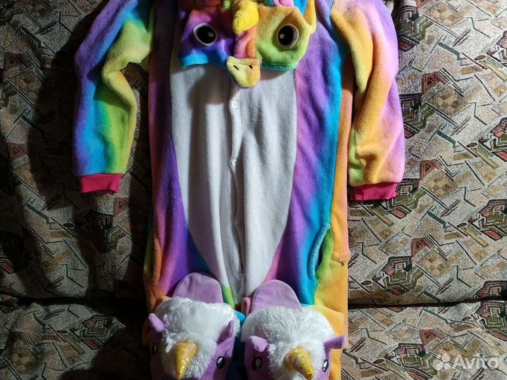 Кигуруми единорог и тапочки