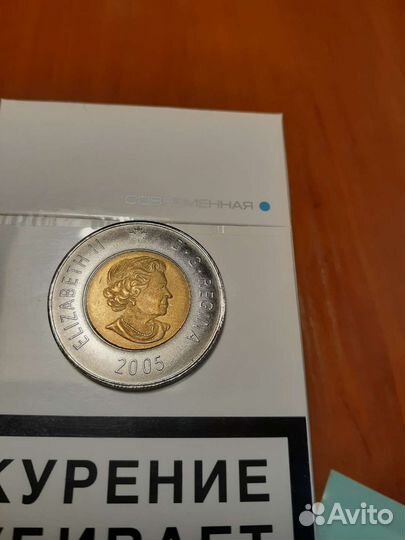 Монета 2 доллара канада