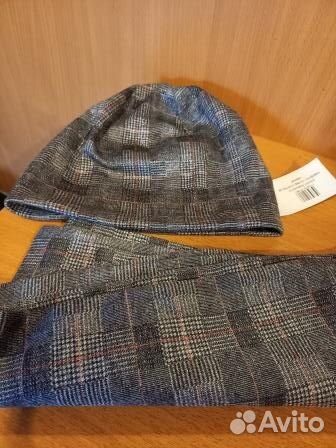 Новая шапка-колпак с шарфом для весны