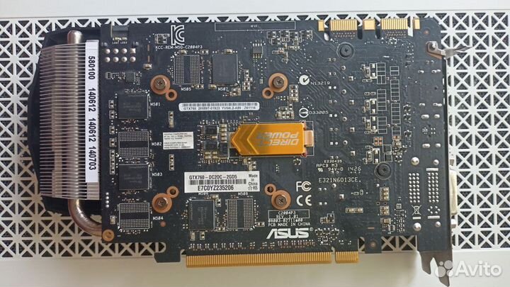 Видеокарта asus gtx 760 2gb directcu II