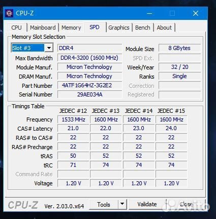 Оперативная память DD4 для ноутбука 2х8гб Crucial
