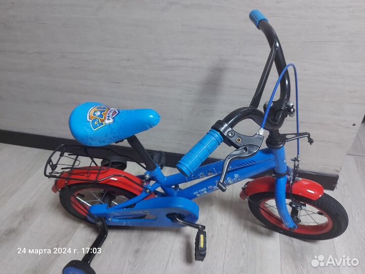 Детский велосипед 12 дюймов Щенячий патруль