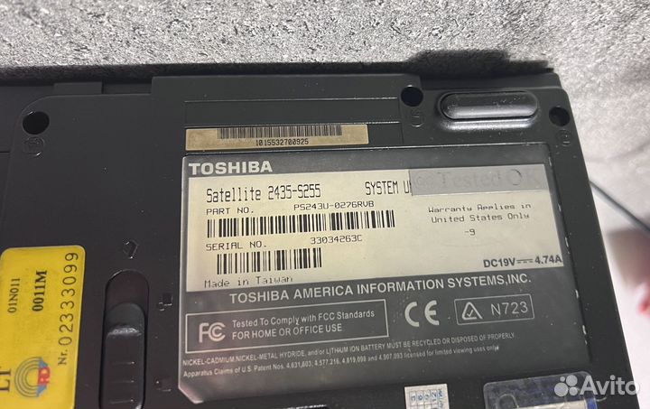 Toshiba satellite 2435-s255