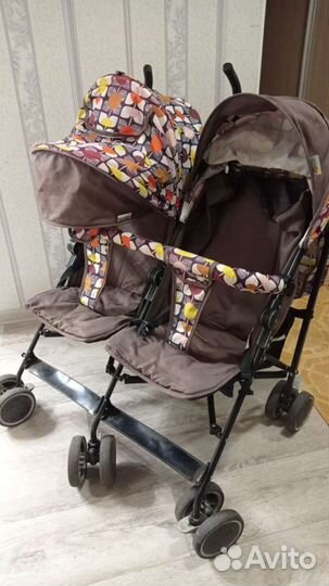 Коляска трость для двойни